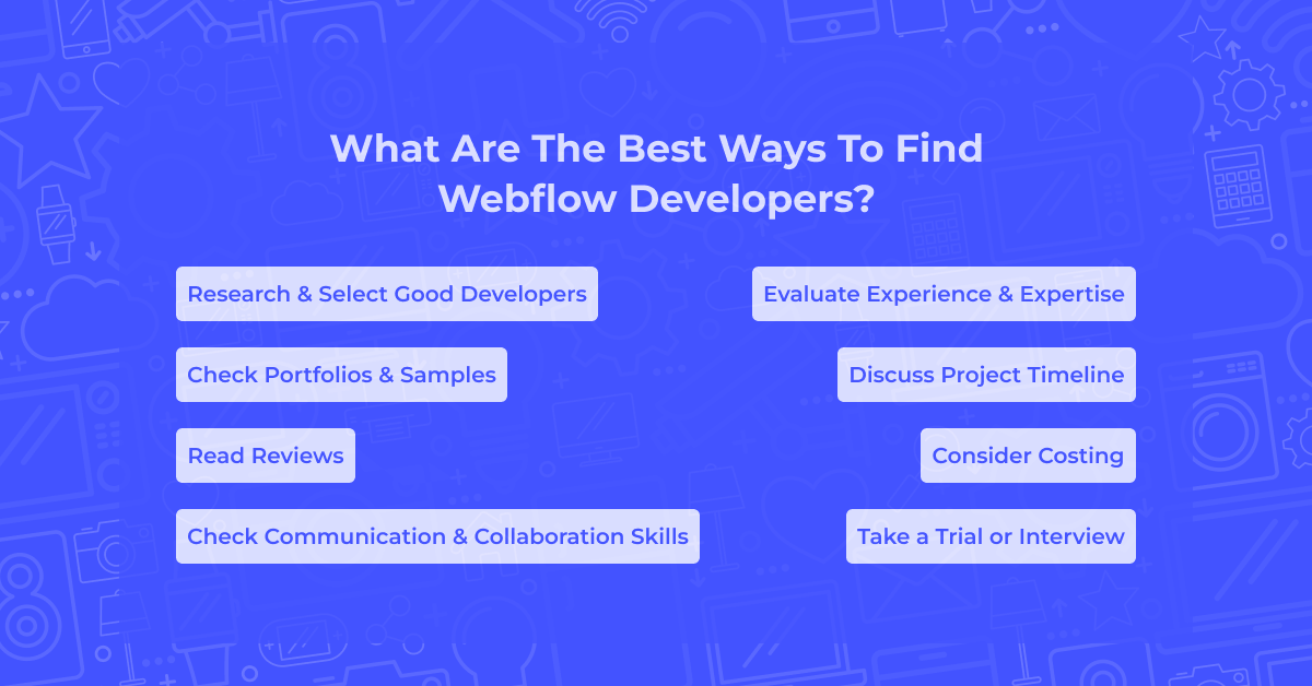 What Are The Best Ways To Find Webflow Developers?
