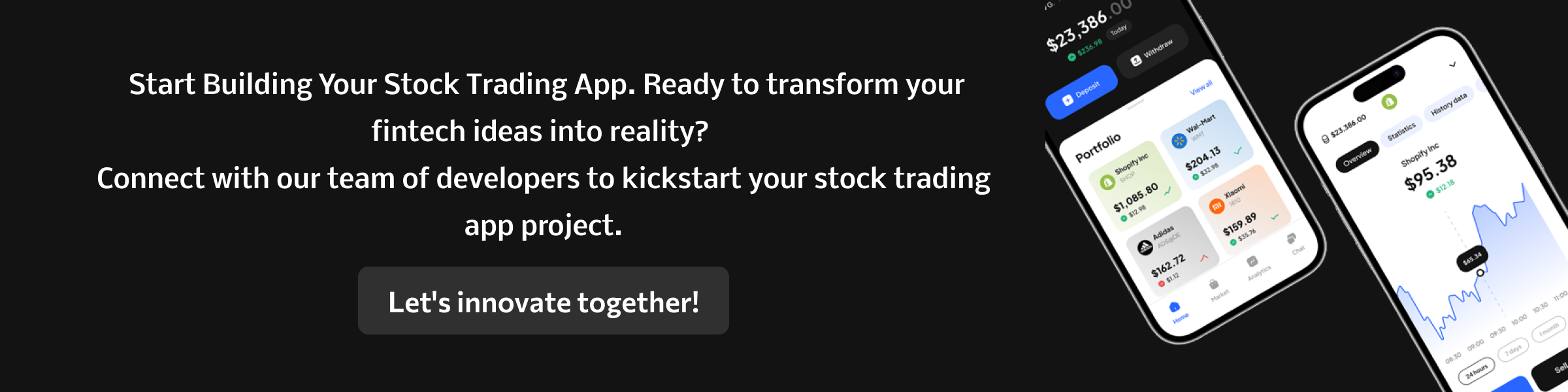 Contact for stock trading app development 