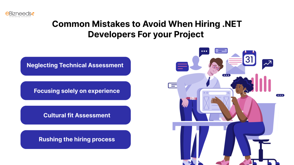 Common mistakes to avoid when hiring .NET developers for your project.