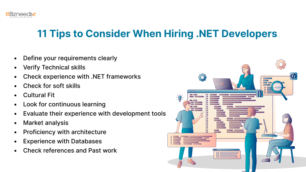 11 tips to consider when hiring .NET developers  