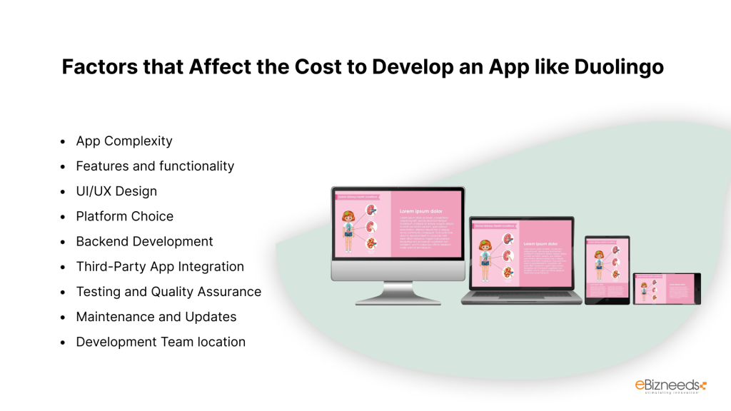 Factors that Affect the Cost to Develop an App like Duolingo