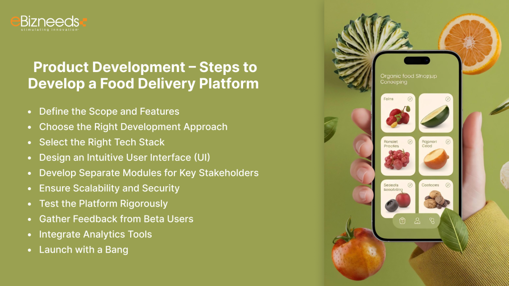 Steps to Develop a Food Delivery Platform