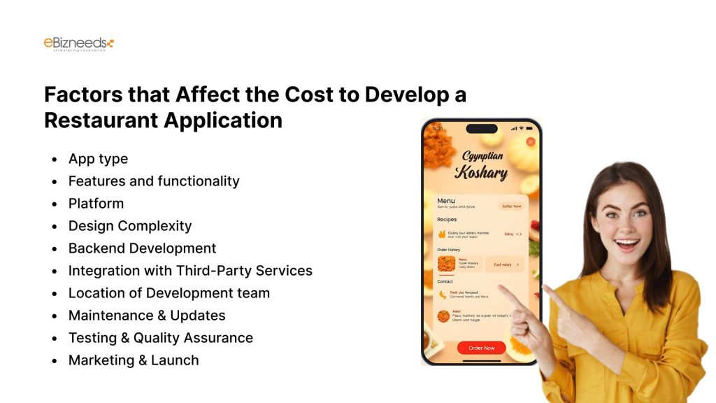 Factors that Affect the Cost to Develop a Restaurant Application