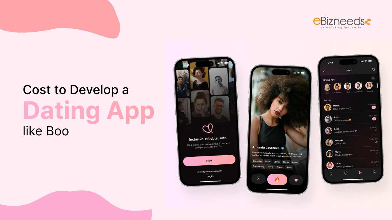 Cost to Develop a Dating App like Boo