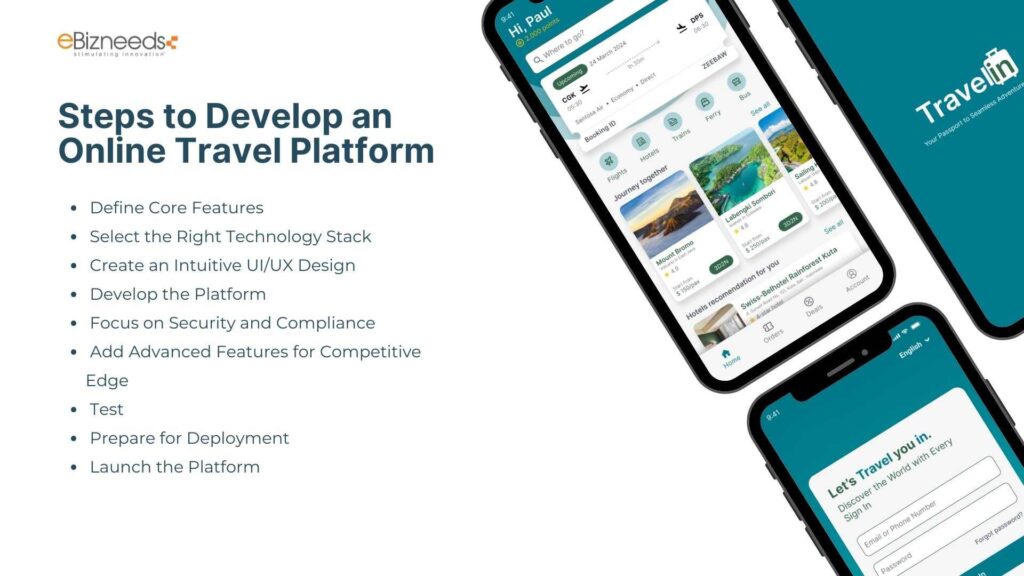 Steps to Develop an Online Travel Platform
