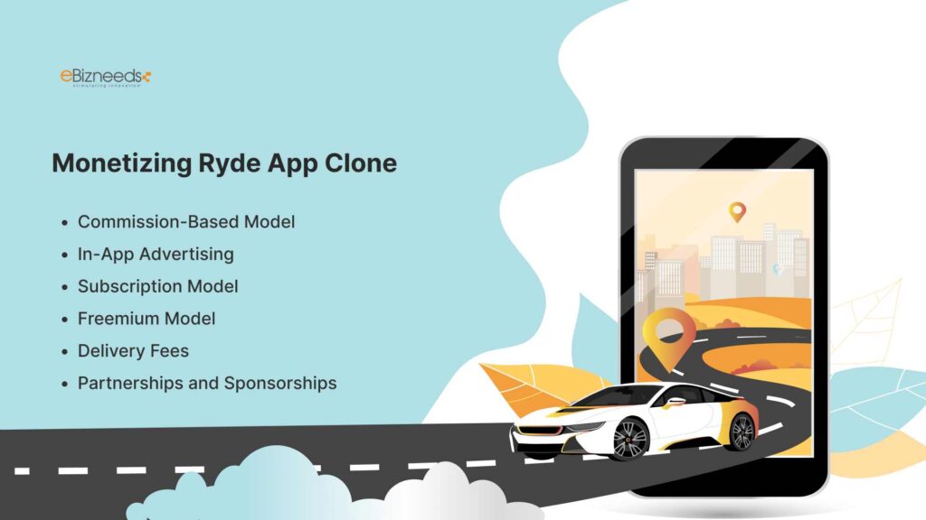 develop app like RYDE: Monetizing Ryde App Clone