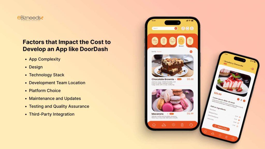 Factors that Impact the Cost to Develop an App like DoorDash