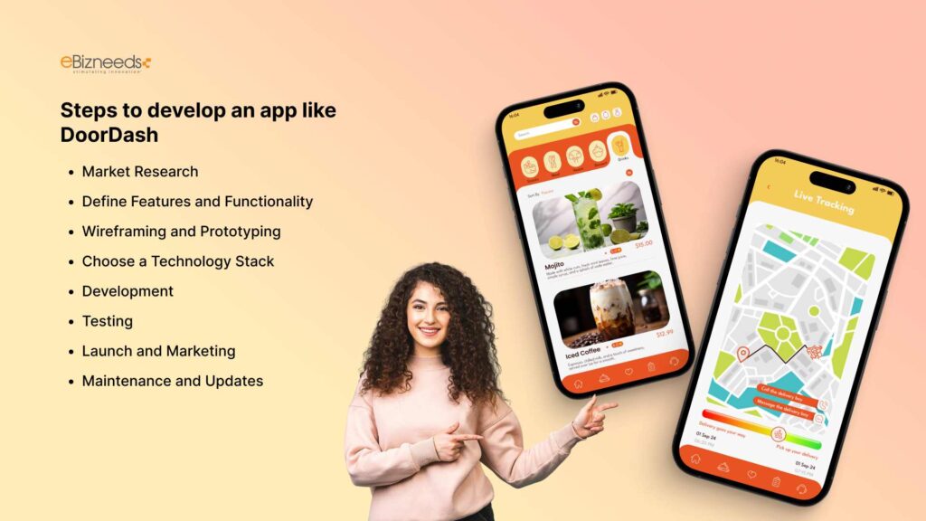 Steps to Develop an app like DoorDash