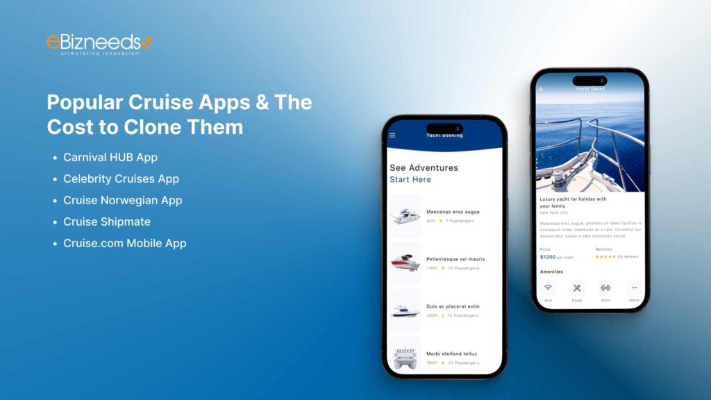 Popular Cruise Apps & the Cost to Clone Them